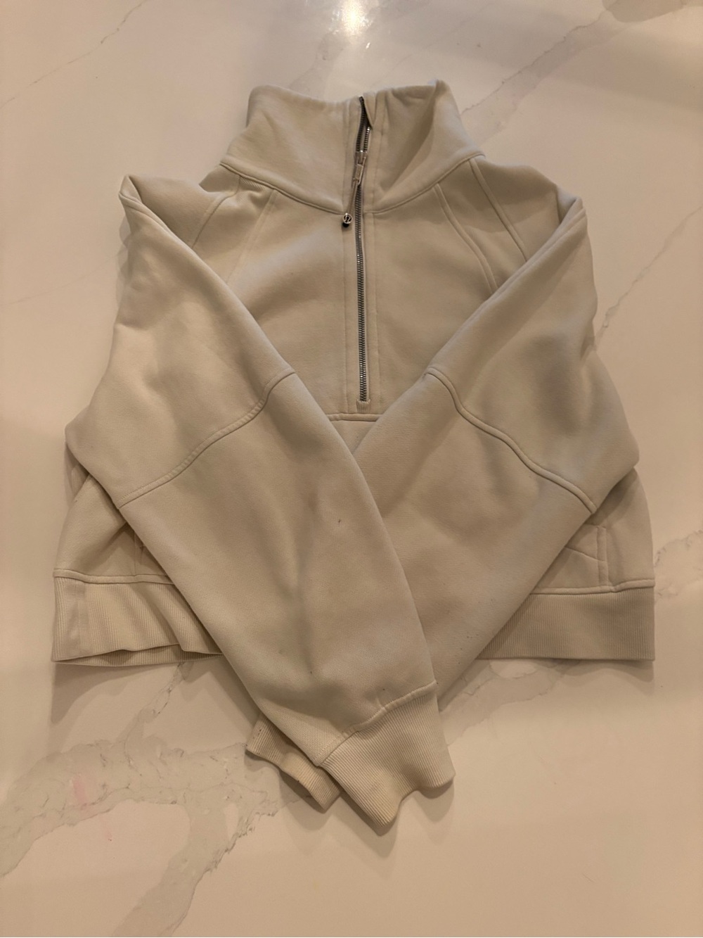 lululemon athletica Cream Half-Zip Pullover Sweater